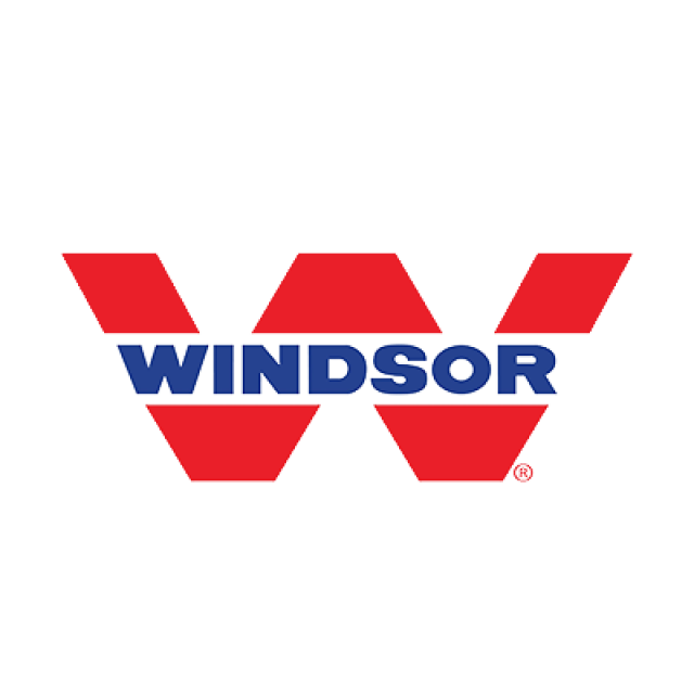 Windsor plywood logo red and blue