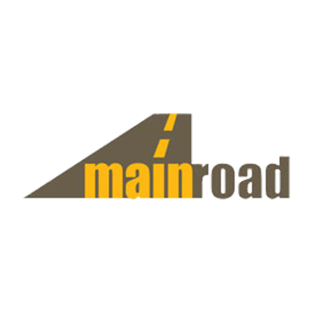 Mainroad Logo yellow and grey
