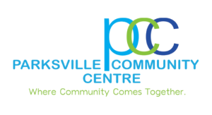 Parksville community centre logo white background