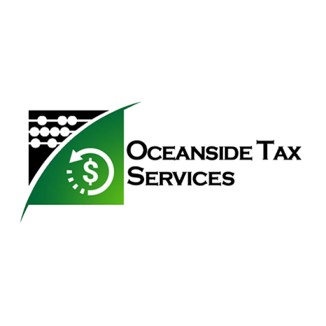 Oceanside Tax services logo green and black
