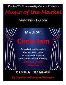 March 5 Circle Jam PosterMarch 5, 2023 Circle Jam Poster